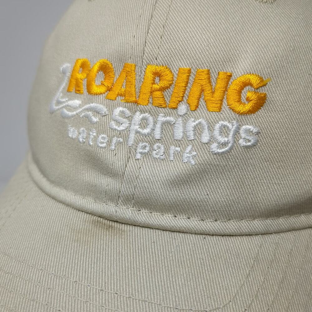 Port & Company Baseball Cap Beige One Size Roaring Springs Water Park Logo Hat View 5